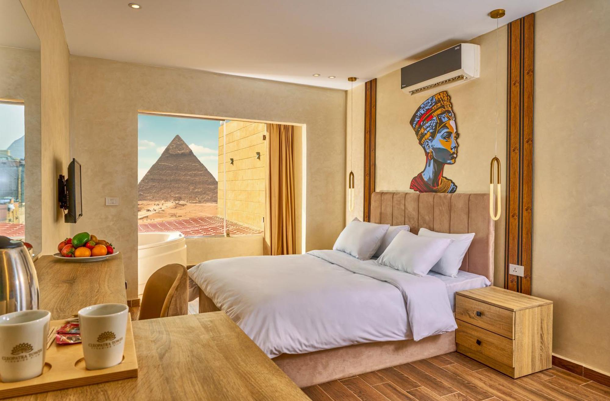 Hotel Cleopatra Tower Pyramid View Kafret el-Gabal Exterior foto